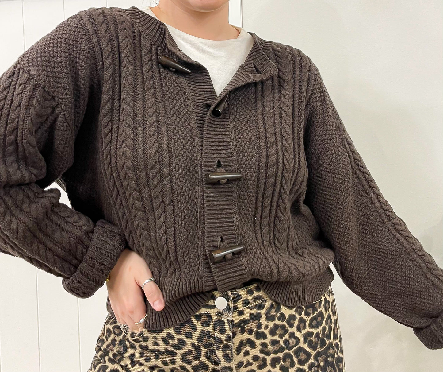 Brown Sweater Cardigan