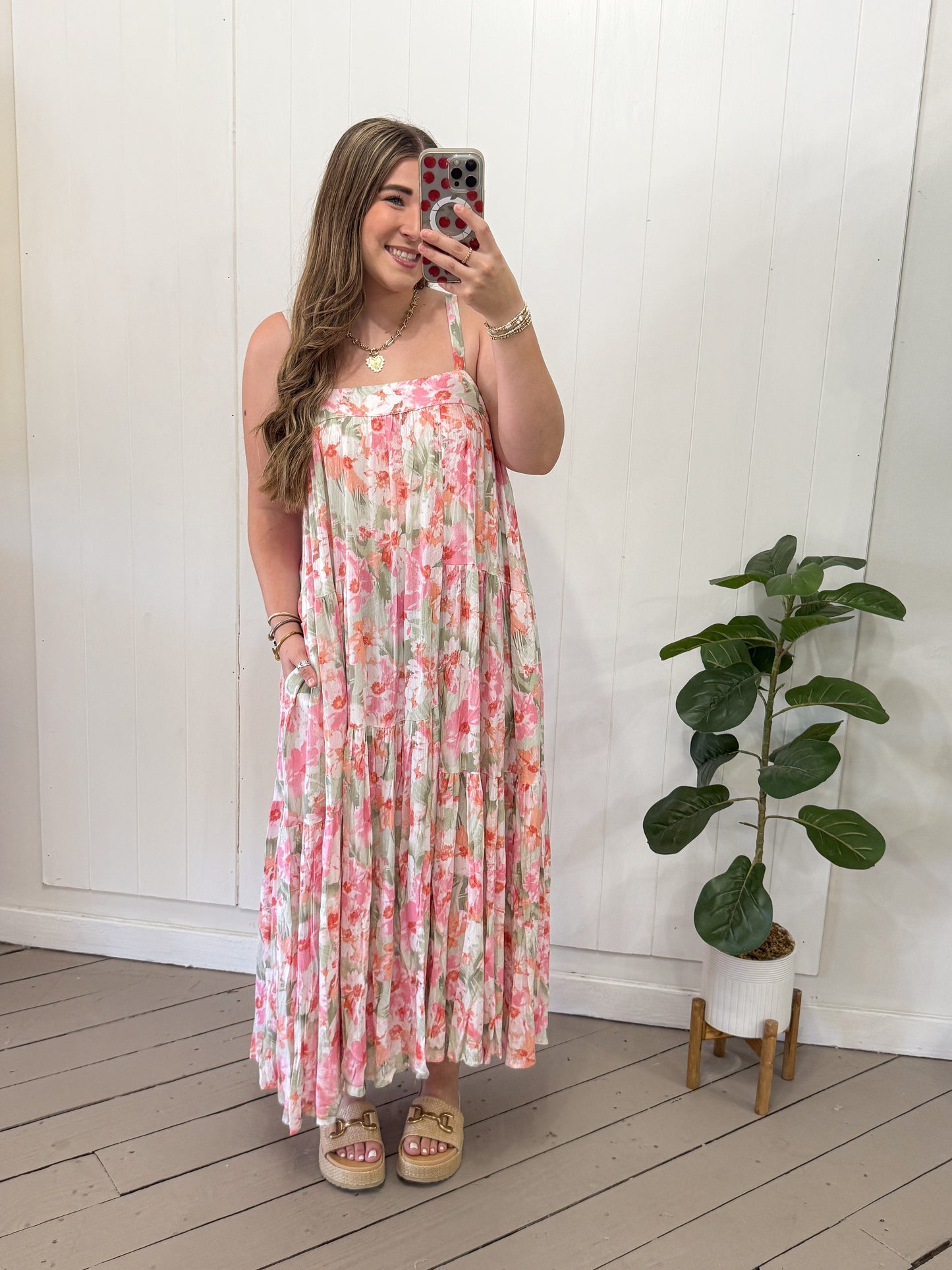 FLORAL PINK MAXI