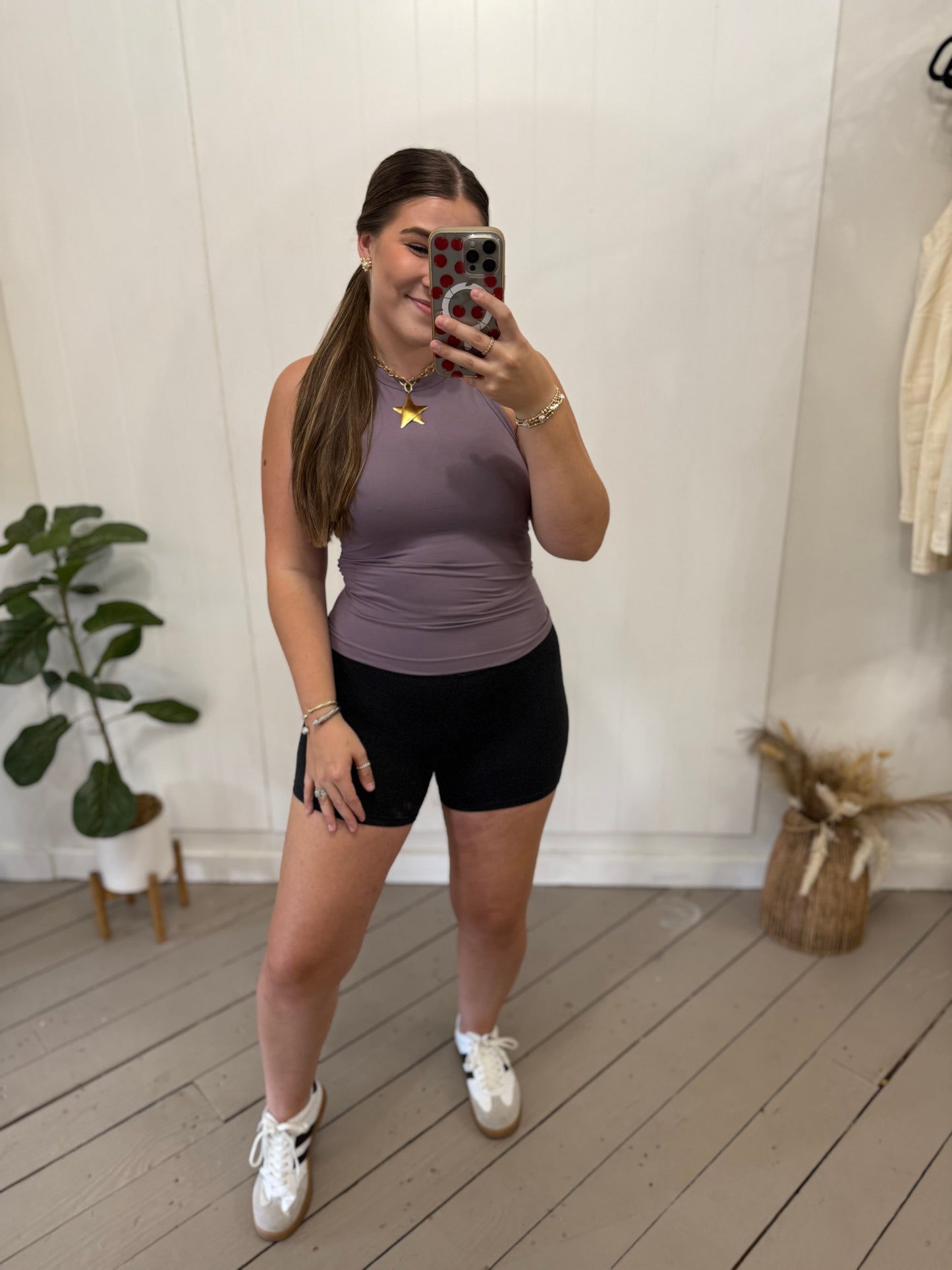 MULBERRY BUTTER RACER BACK TANK