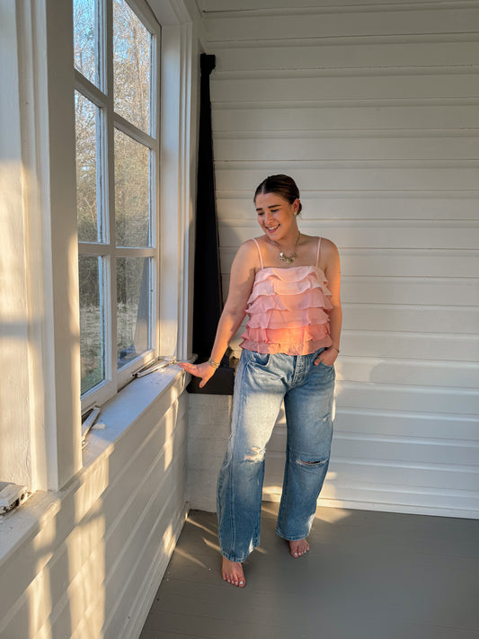 PINK LAYED TOP