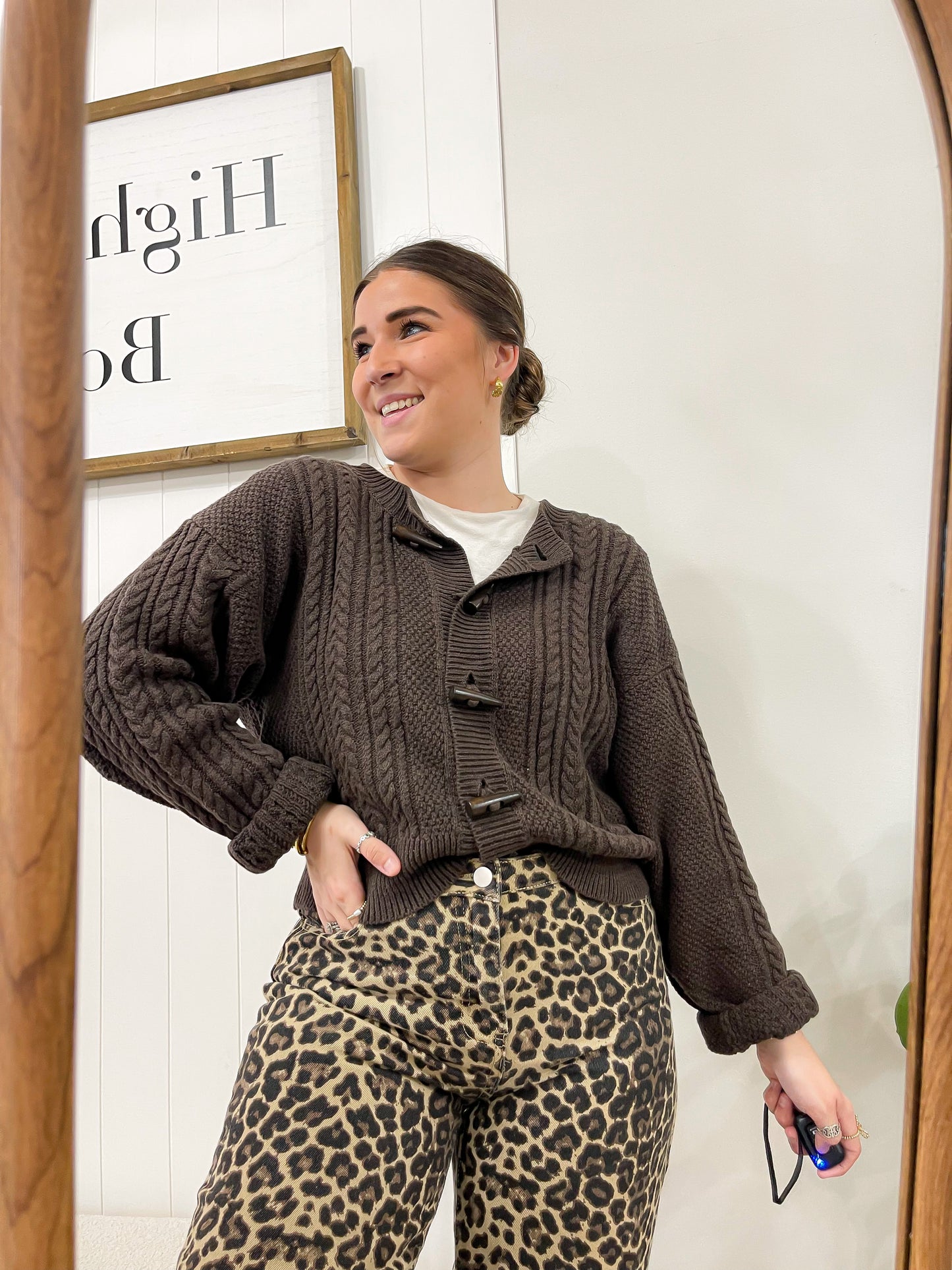 Brown Sweater Cardigan