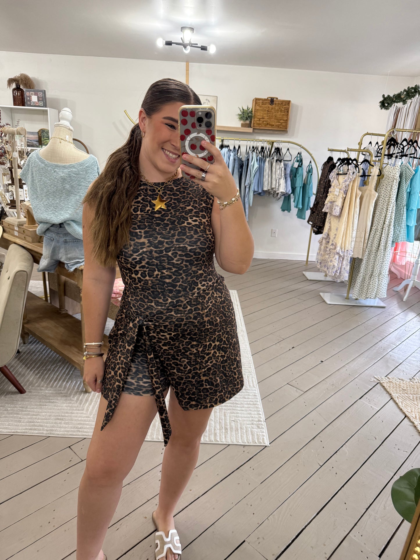 Leopard Active Dress Romper