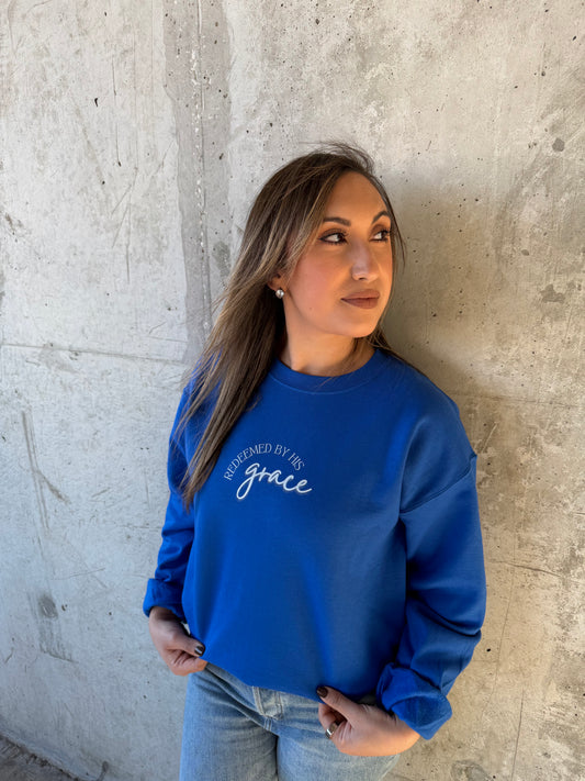 PRE-ORDER | REDEEMED BY HIS GRACE SWEATSHIRT