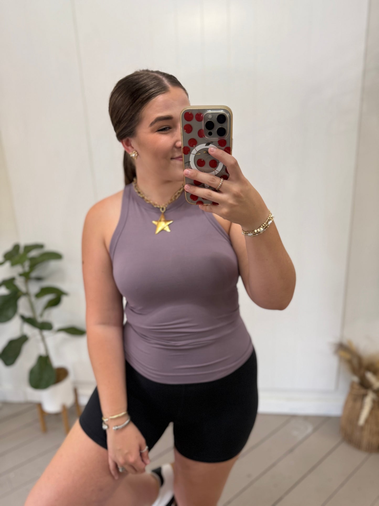 MULBERRY BUTTER RACER BACK TANK