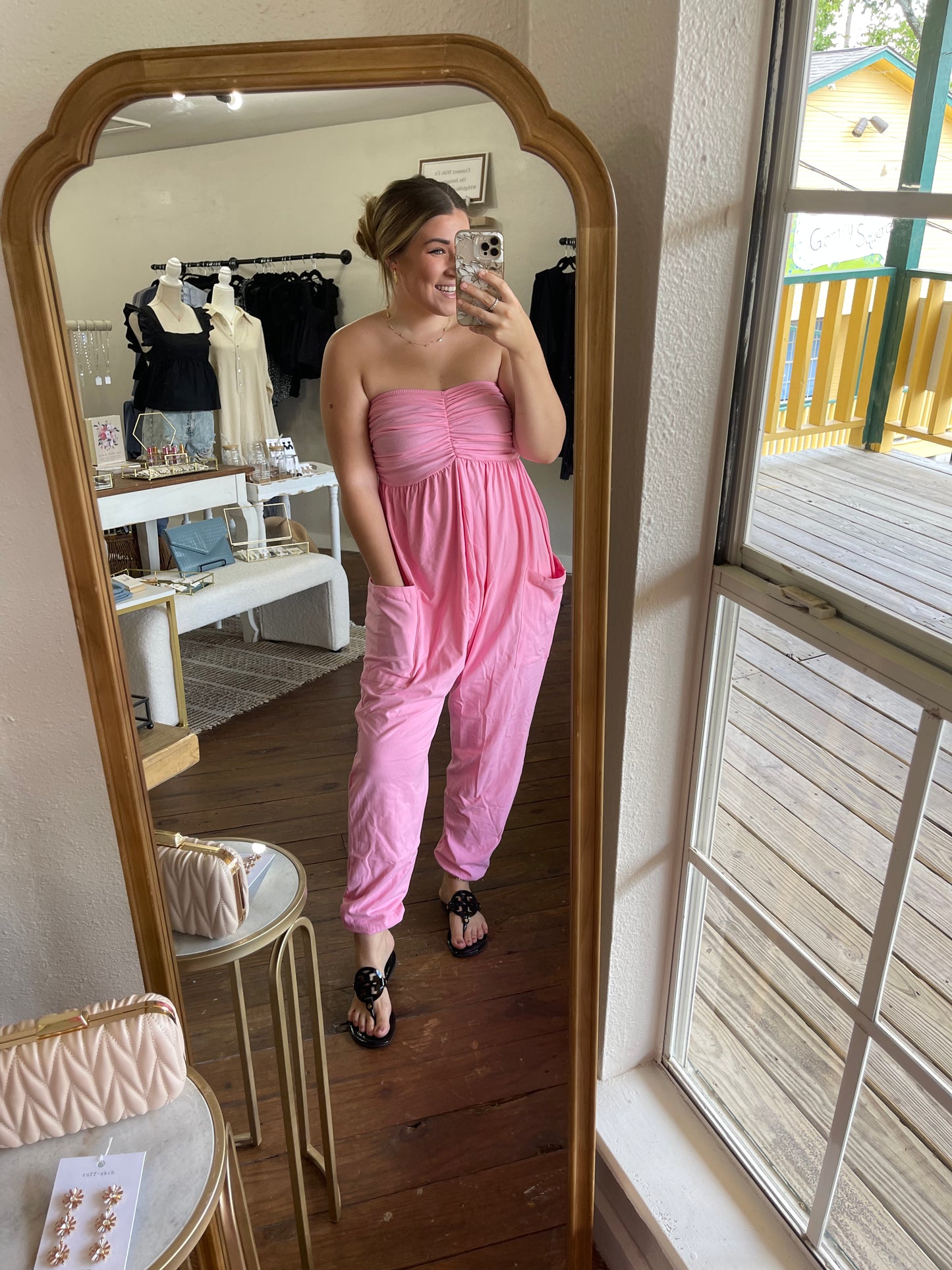 Shiloh Strapless Jogger Jumpsuit