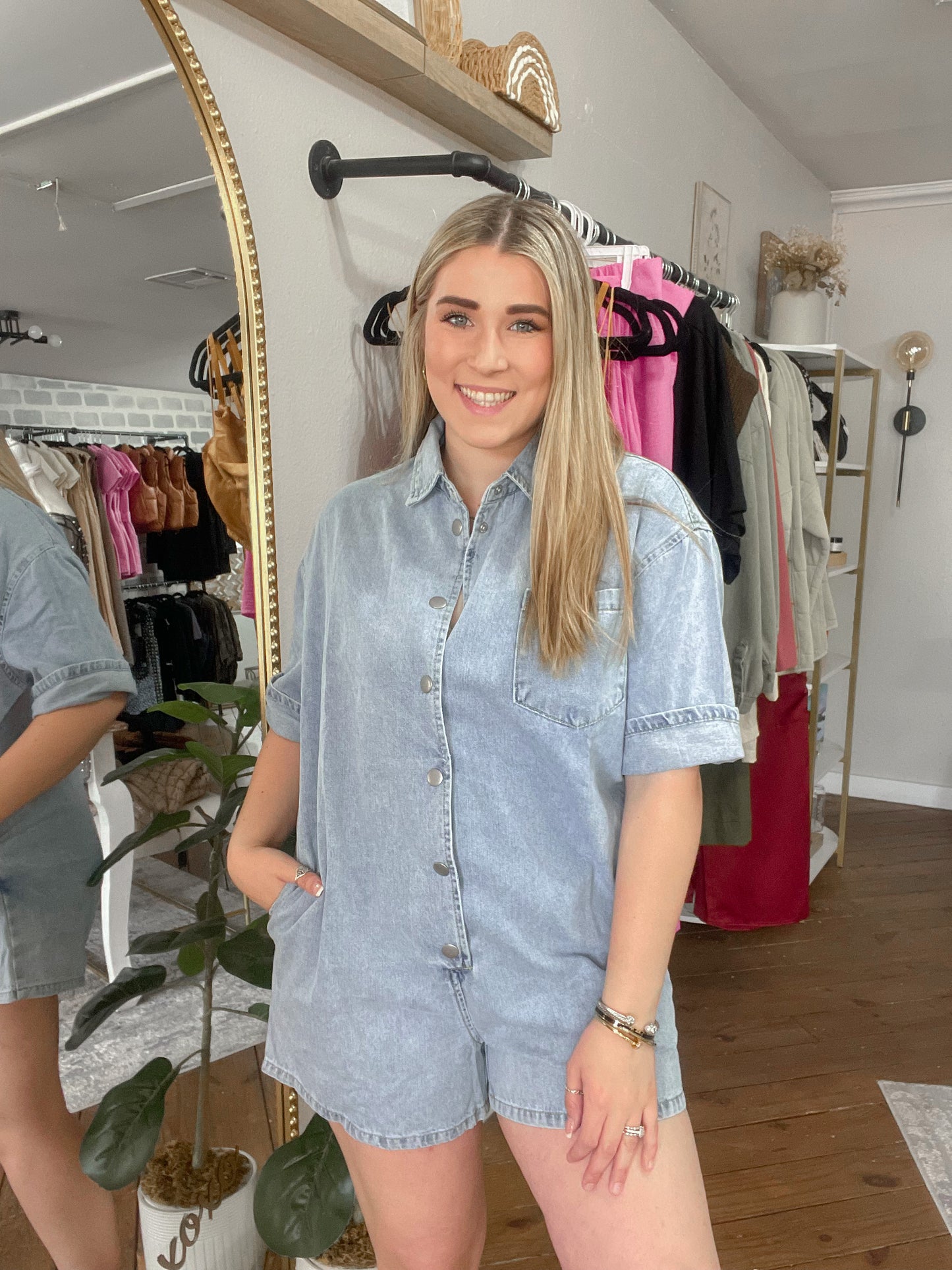 Blue Jean Romper