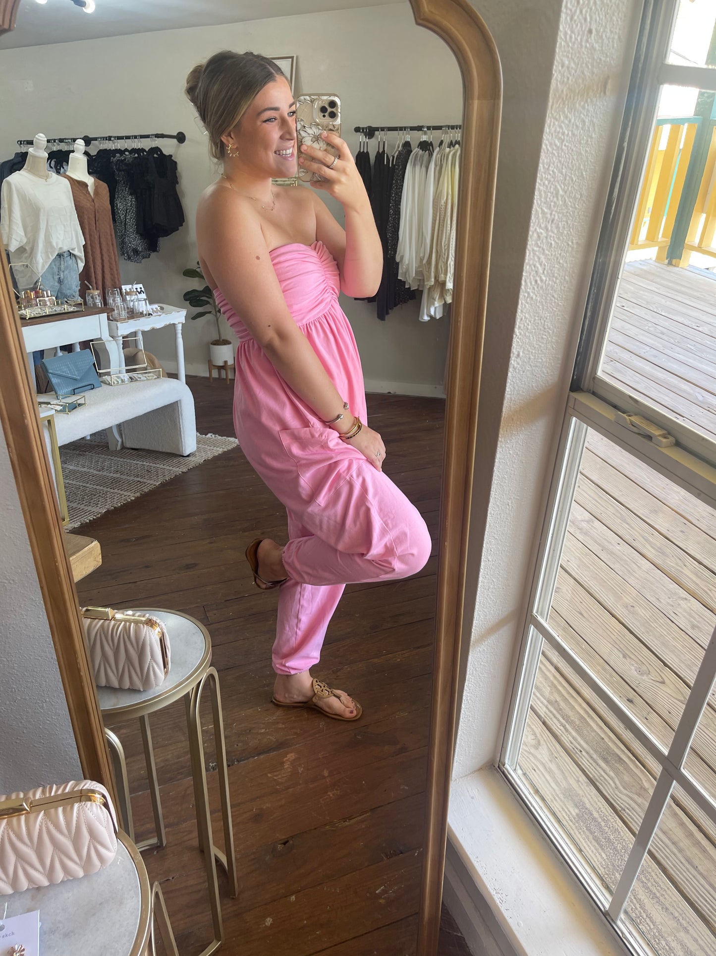 Shiloh Strapless Jogger Jumpsuit