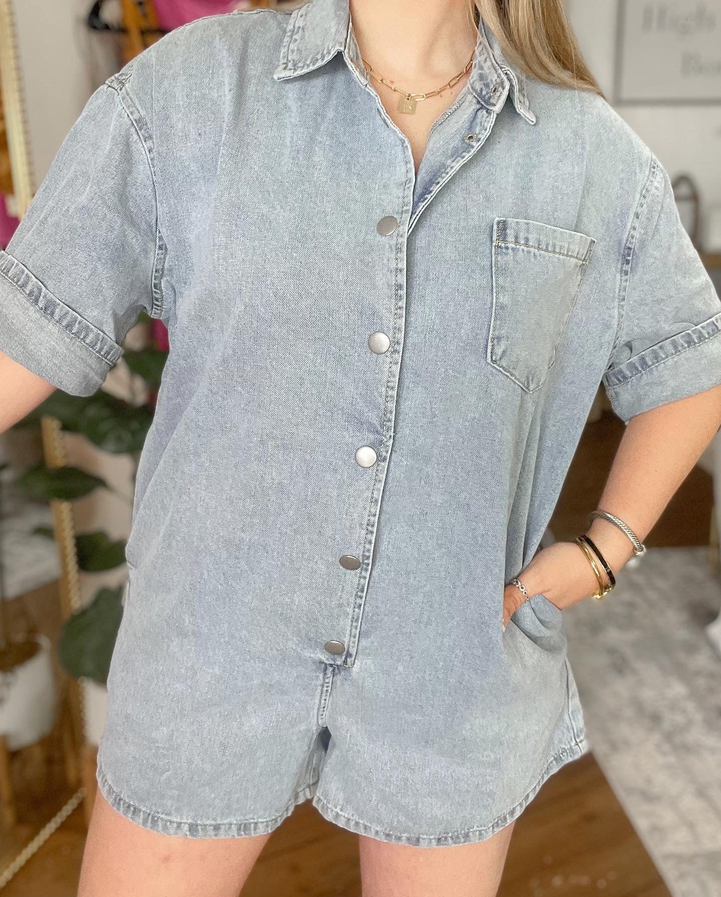 Blue Jean Romper