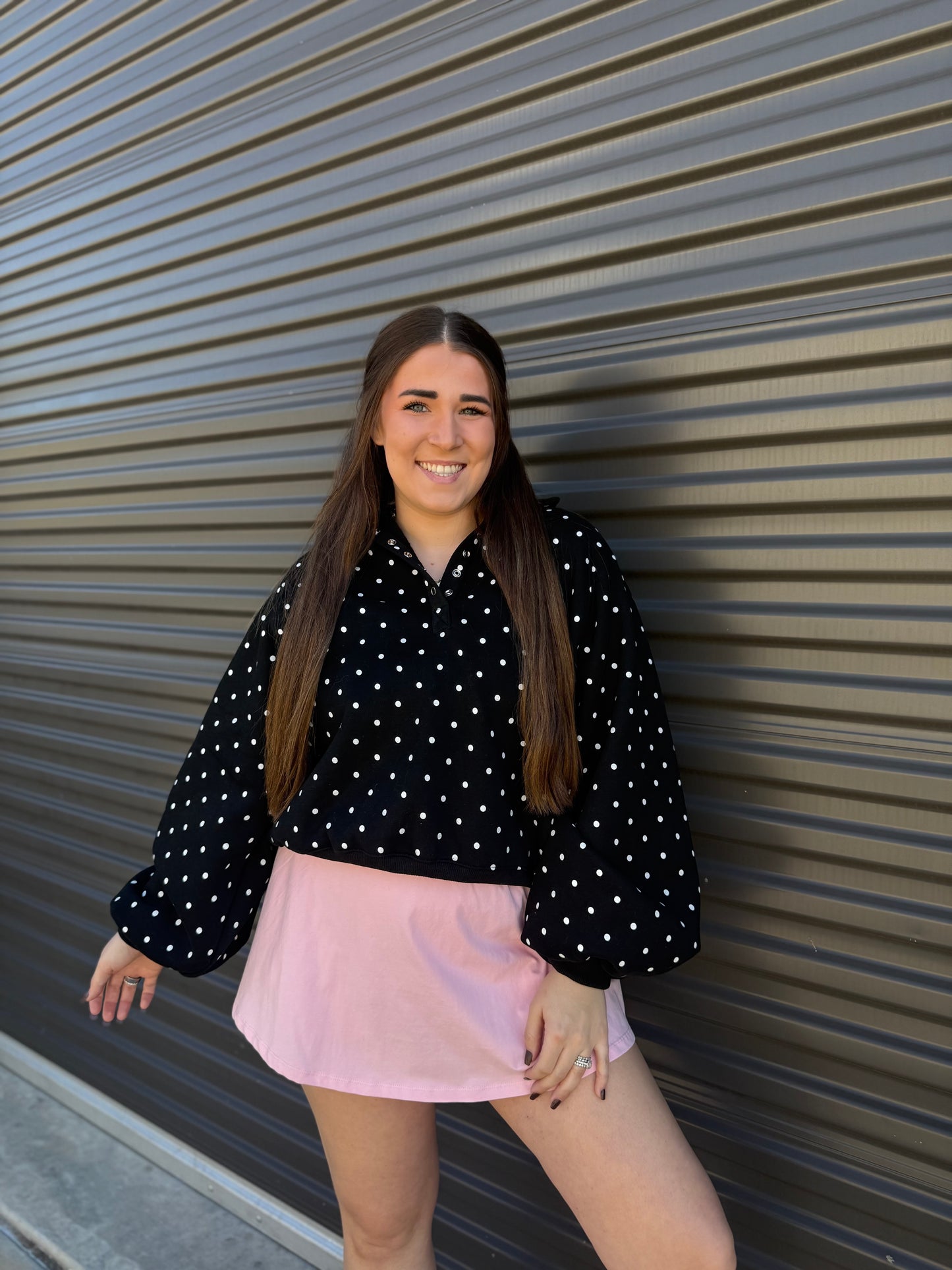 POLKA DOT PULLOVER