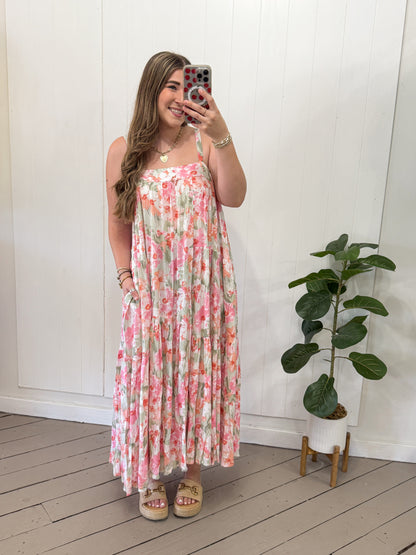FLORAL PINK MAXI