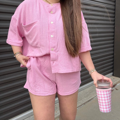 PINK SHORT SET