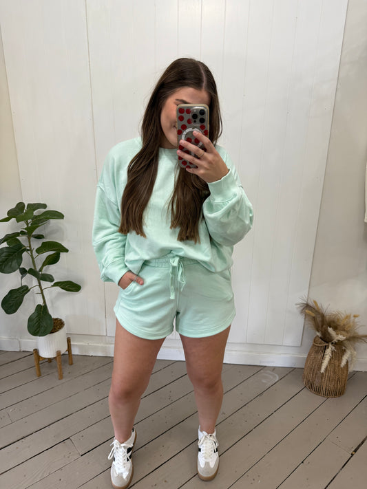 FRESH MINT TERRY SHORT