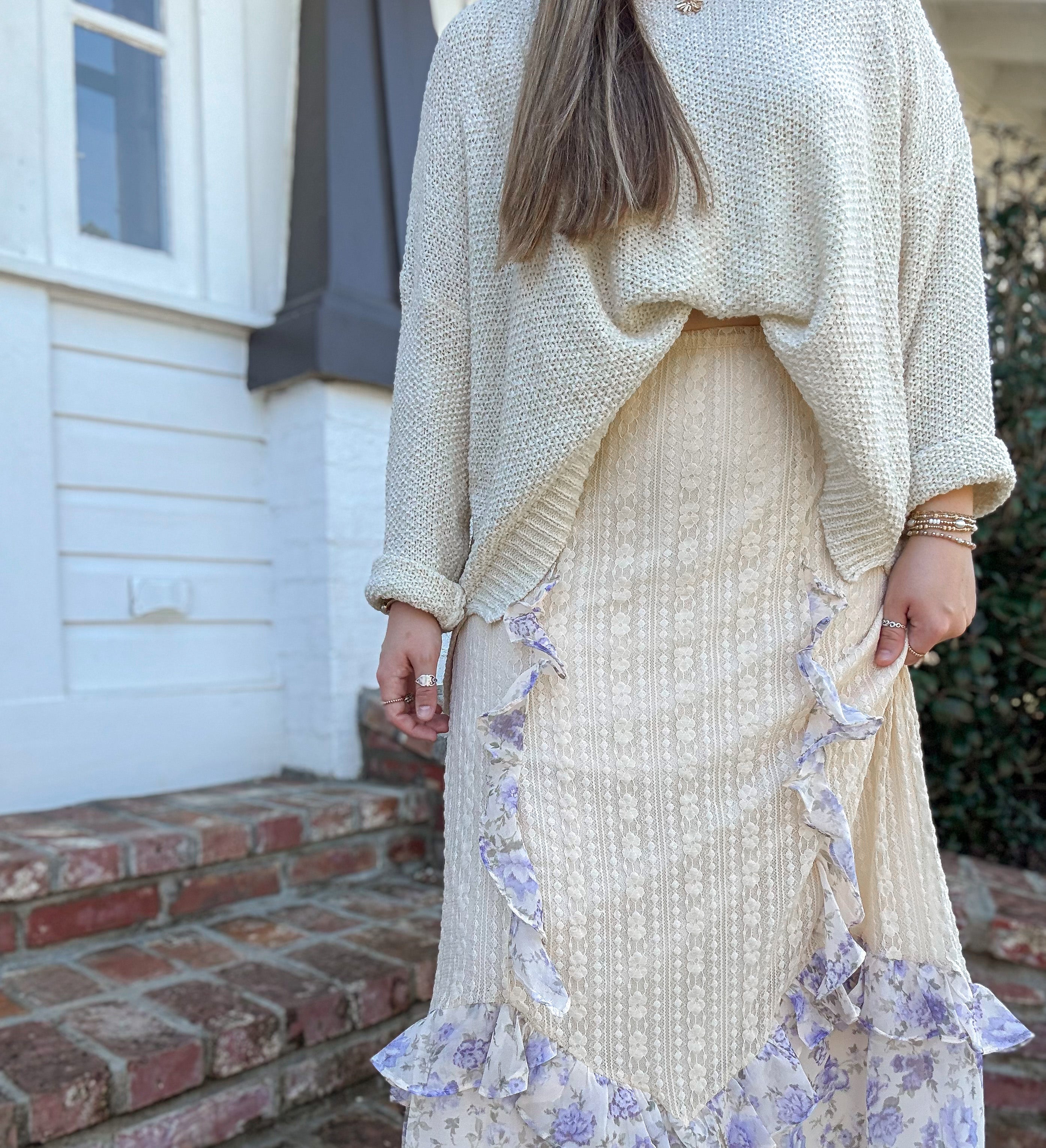 RUFFLES AND LACE SKIRT ONLY