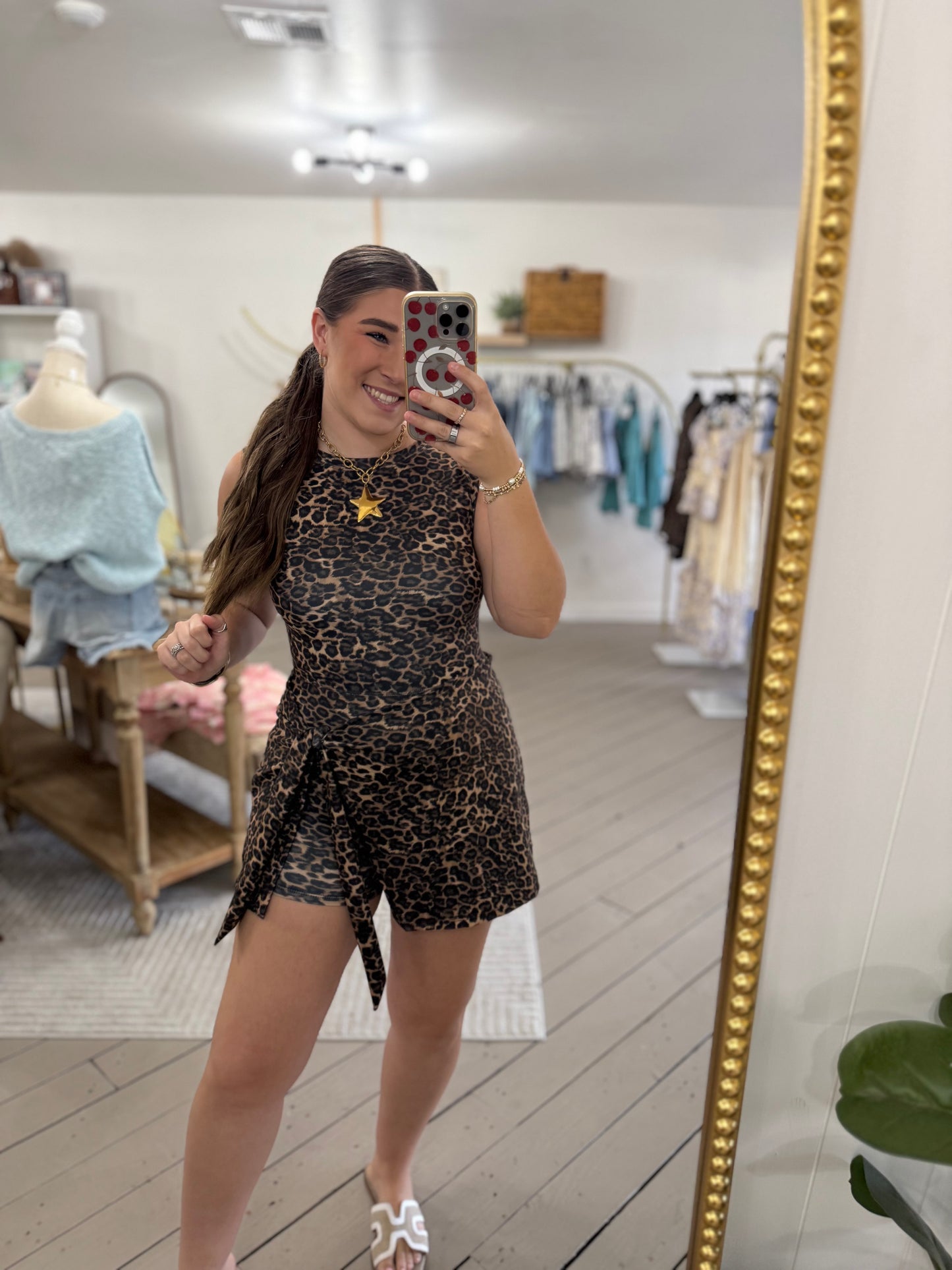 Leopard Active Dress Romper
