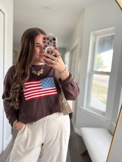 AMERICAN FLAG KNIT