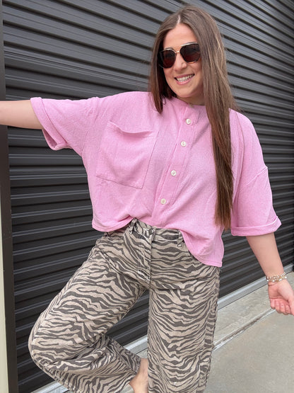 ZEBRA BARREL JEANS