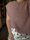 DUSTY ROSE KNIT TOP