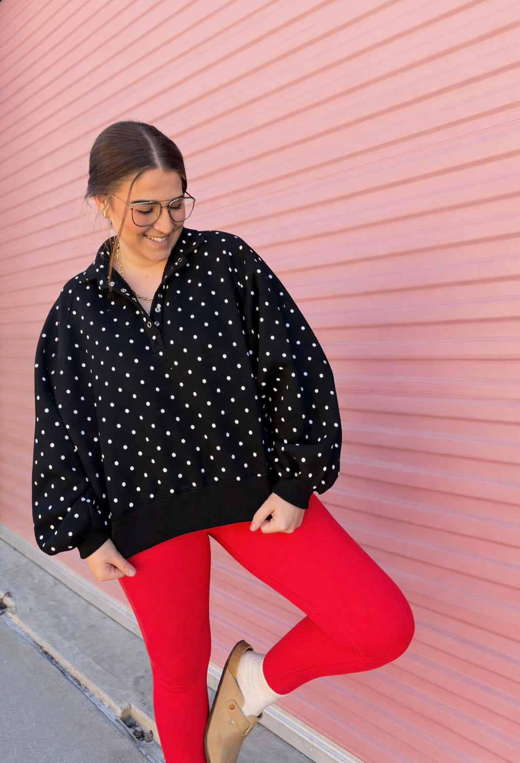 POLKA DOT PULLOVER