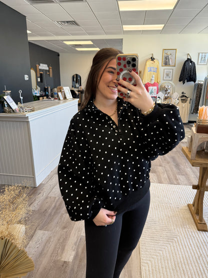 POLKA DOT PULLOVER