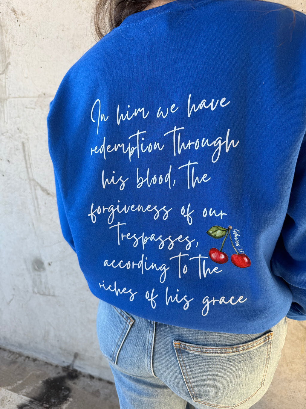 PRE-ORDER | REDEEMED BY HIS GRACE SWEATSHIRT