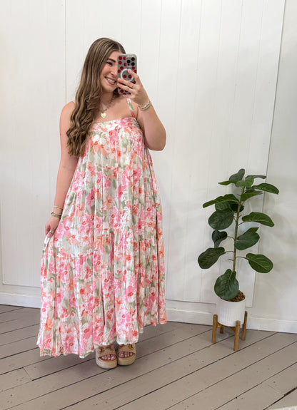FLORAL PINK MAXI