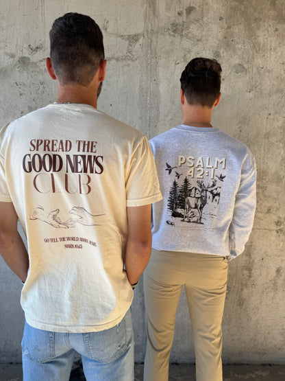 PRE-ORDER | SPREAD THE GOOD NEWS CLUB T-SHIRT