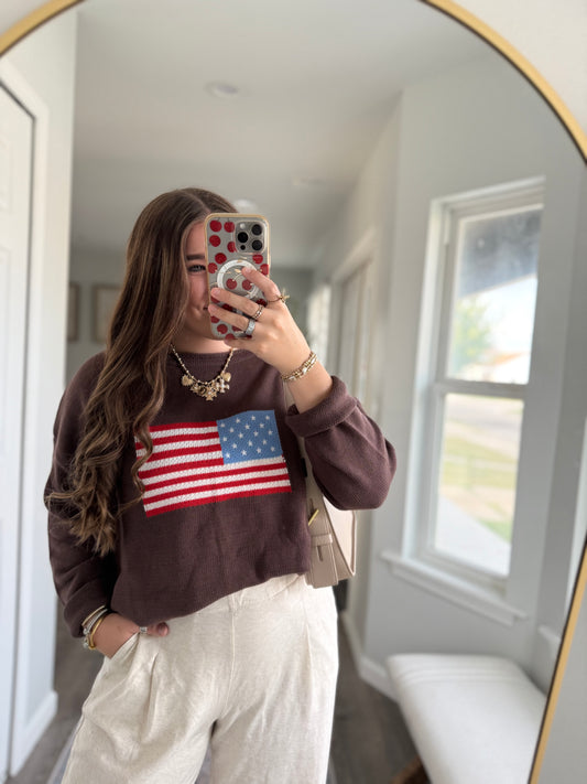 AMERICAN FLAG KNIT