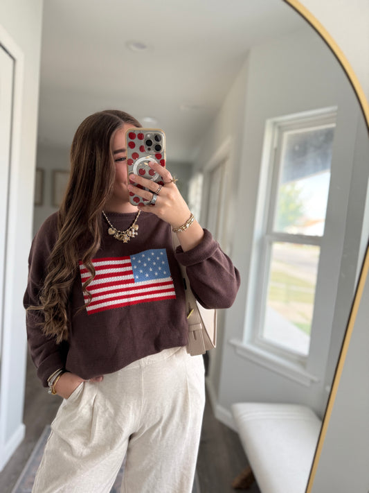 AMERICAN FLAG KNIT