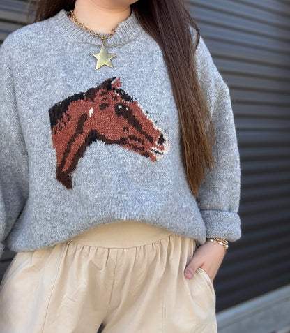 HORSE KNIT SWEATER