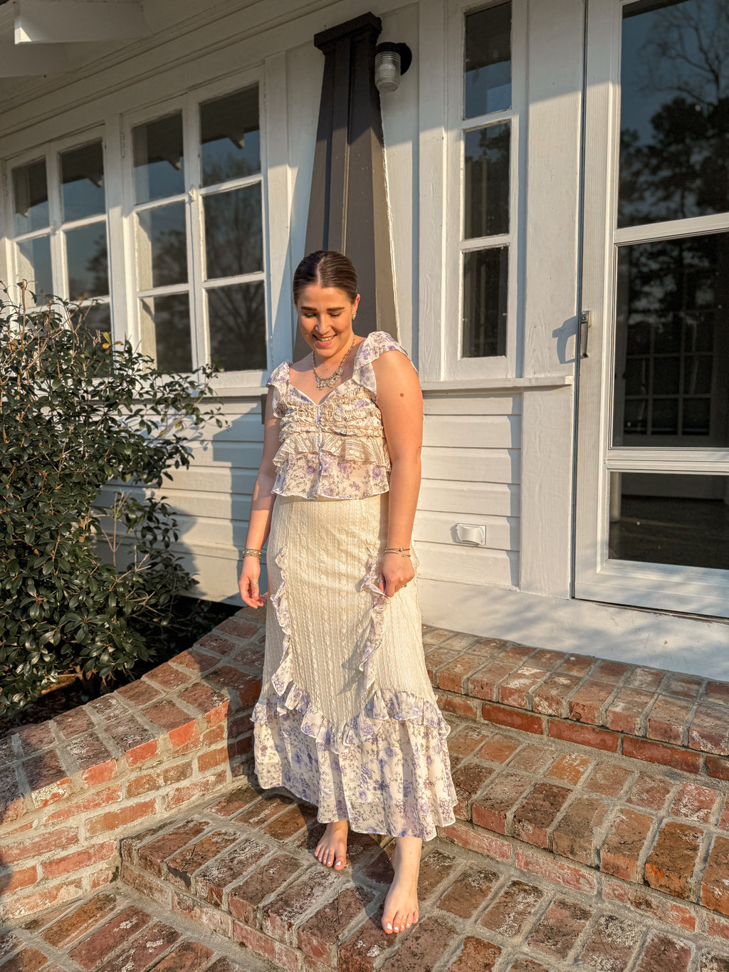 RUFFLES AND LACE SKIRT ONLY