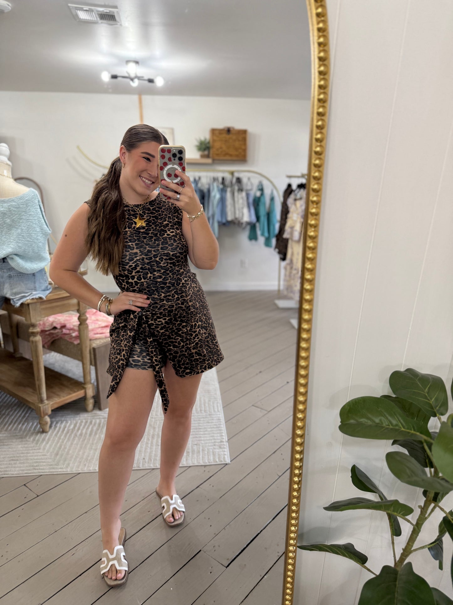 Leopard Active Dress Romper