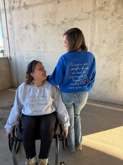 PRE-ORDER | REDEEMED BY HIS GRACE SWEATSHIRT