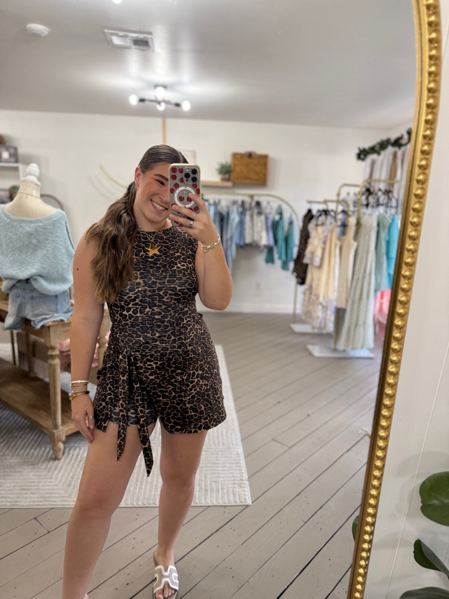 Leopard Active Dress Romper