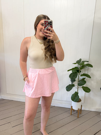 ACTIVE PINK SKORT