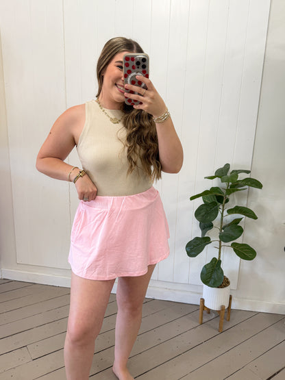ACTIVE PINK SKORT