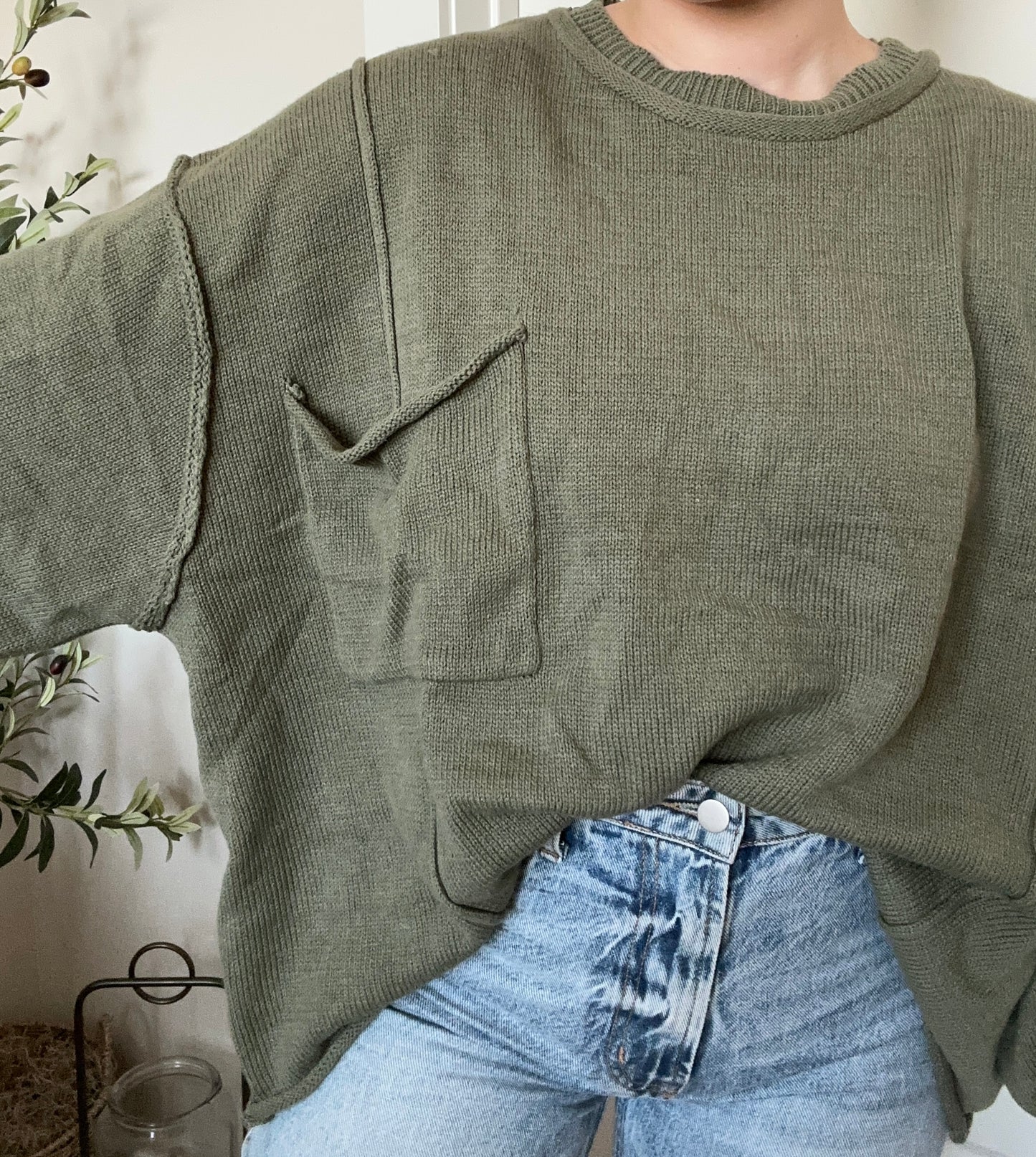 Olive Pocket Longsleeve