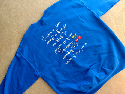 PRE-ORDER | REDEEMED BY HIS GRACE SWEATSHIRT