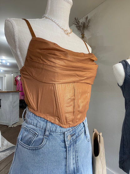 Let’s Shimmer Corset Top