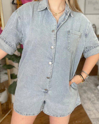 Blue Jean Romper